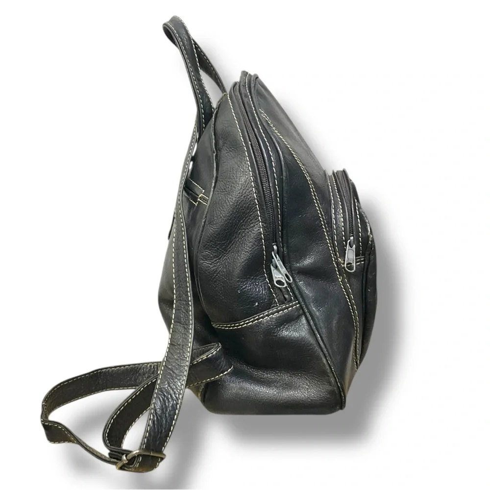 🎒 Vintage Esprit Accessories Black Leather Mini Backpack‎ 🖤